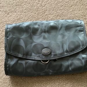 Coach hanging travel toiletry bag